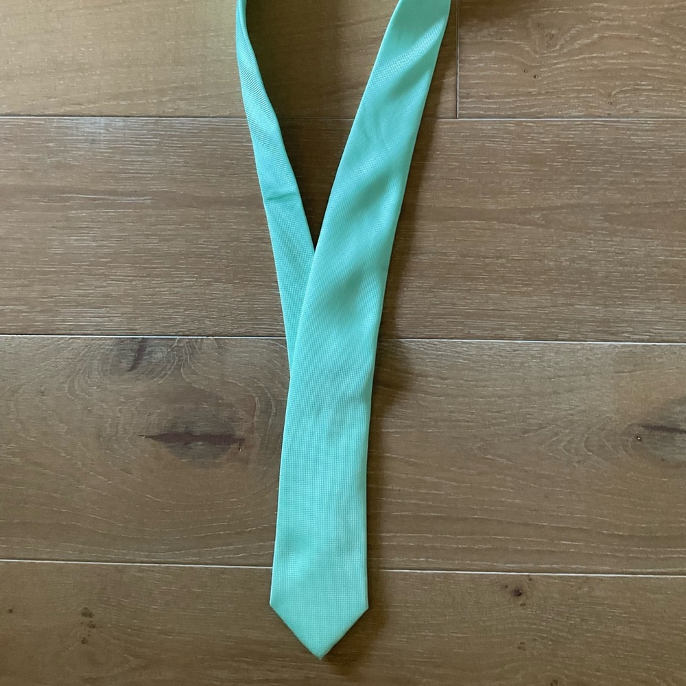 Perry Ellis Portfolio Light Green Patterned Tie